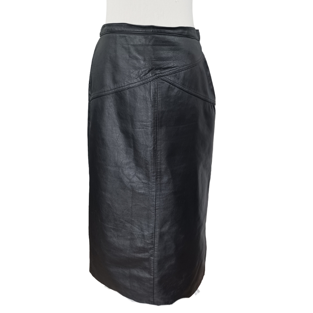 VINTAGE LAURICE LEATHER SKIRT SIZE 13/14